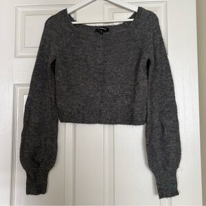 Express Charcoal Crew Neck Sweater